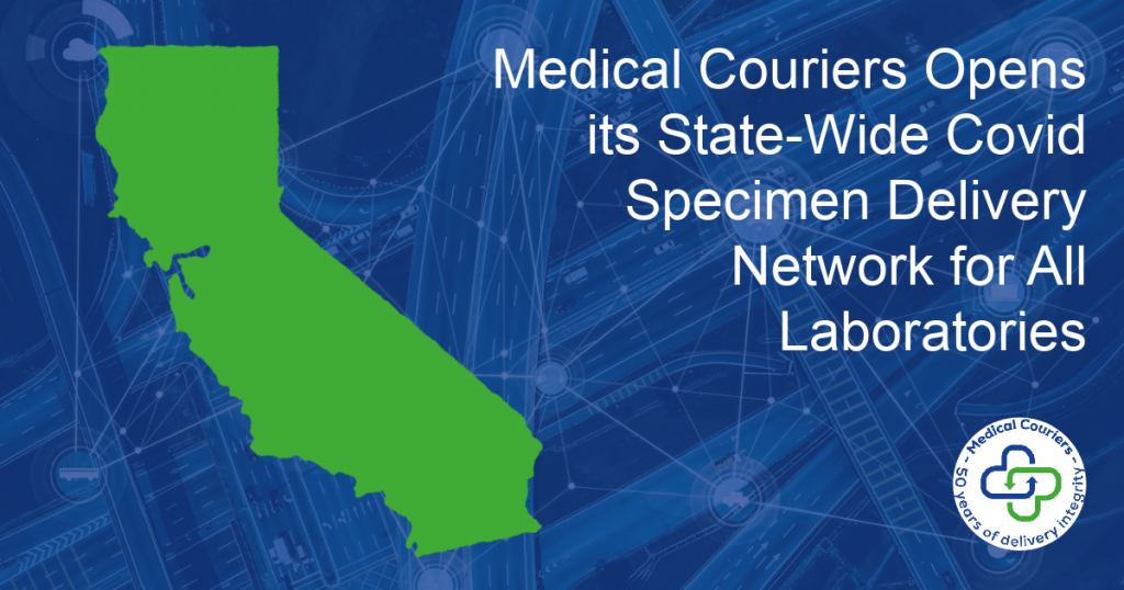 COVID19 Specimen Transport in California Medical Couriers