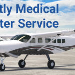 A photo of the plane for the nightly medical charter plane service from MCI